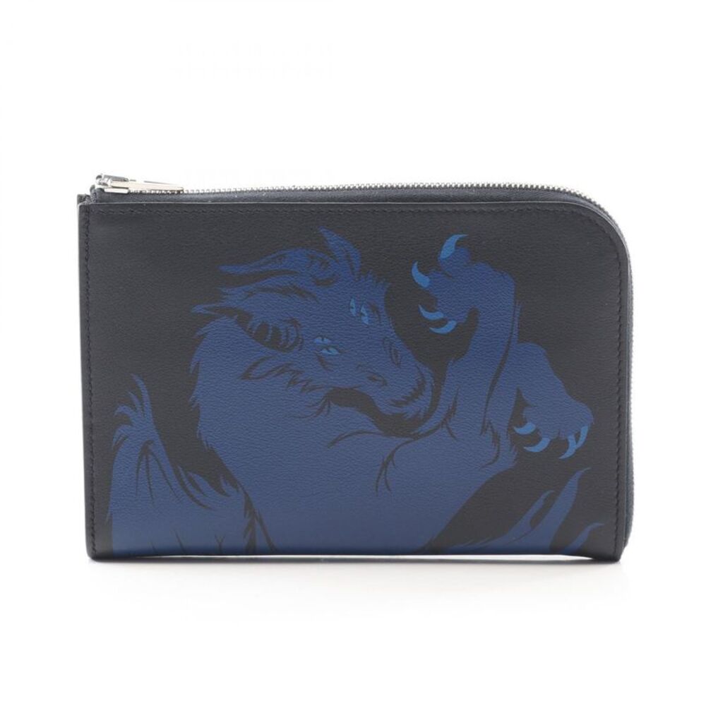 Hermes Remix Duo Chimere Dragon Swift Calfskin Long Zipper Wallet